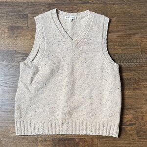 Alex Mill Donegal Wool Speckled Knit Francis Vest